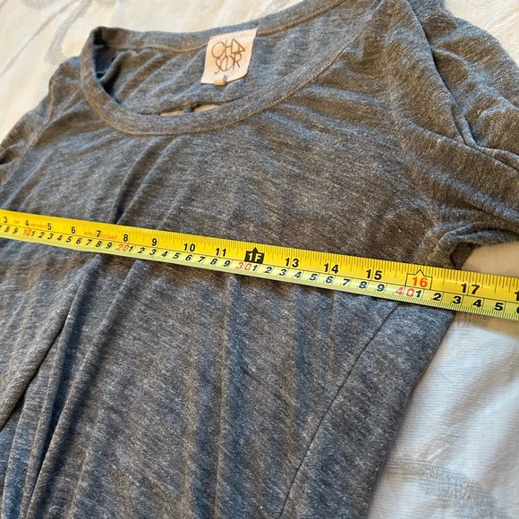 Chaser Charcoal Long Sleeve Women's Top - Picture 2 of 7